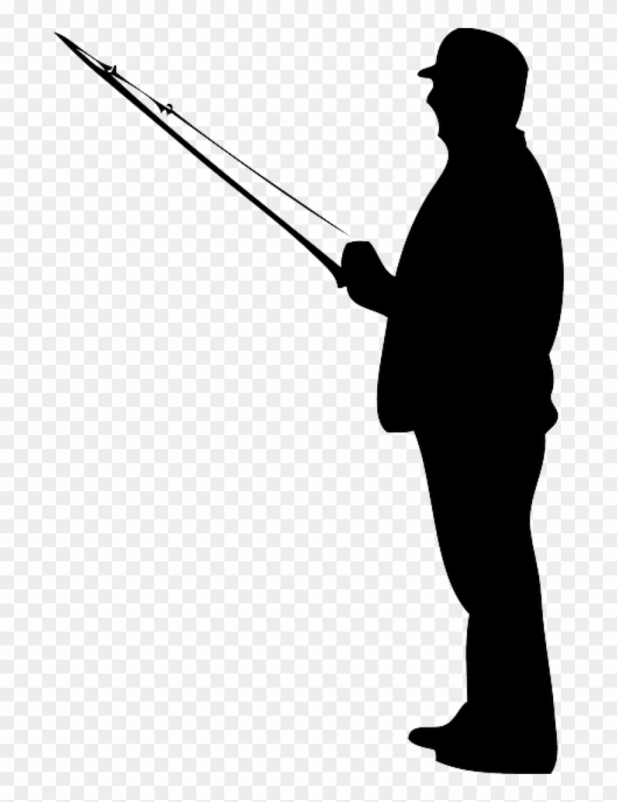 Fisherman clipart silhouette. Permalink to teacher man