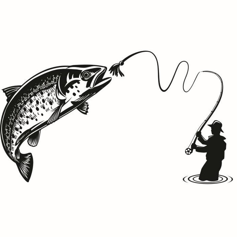 fisherman clipart sport fishing
