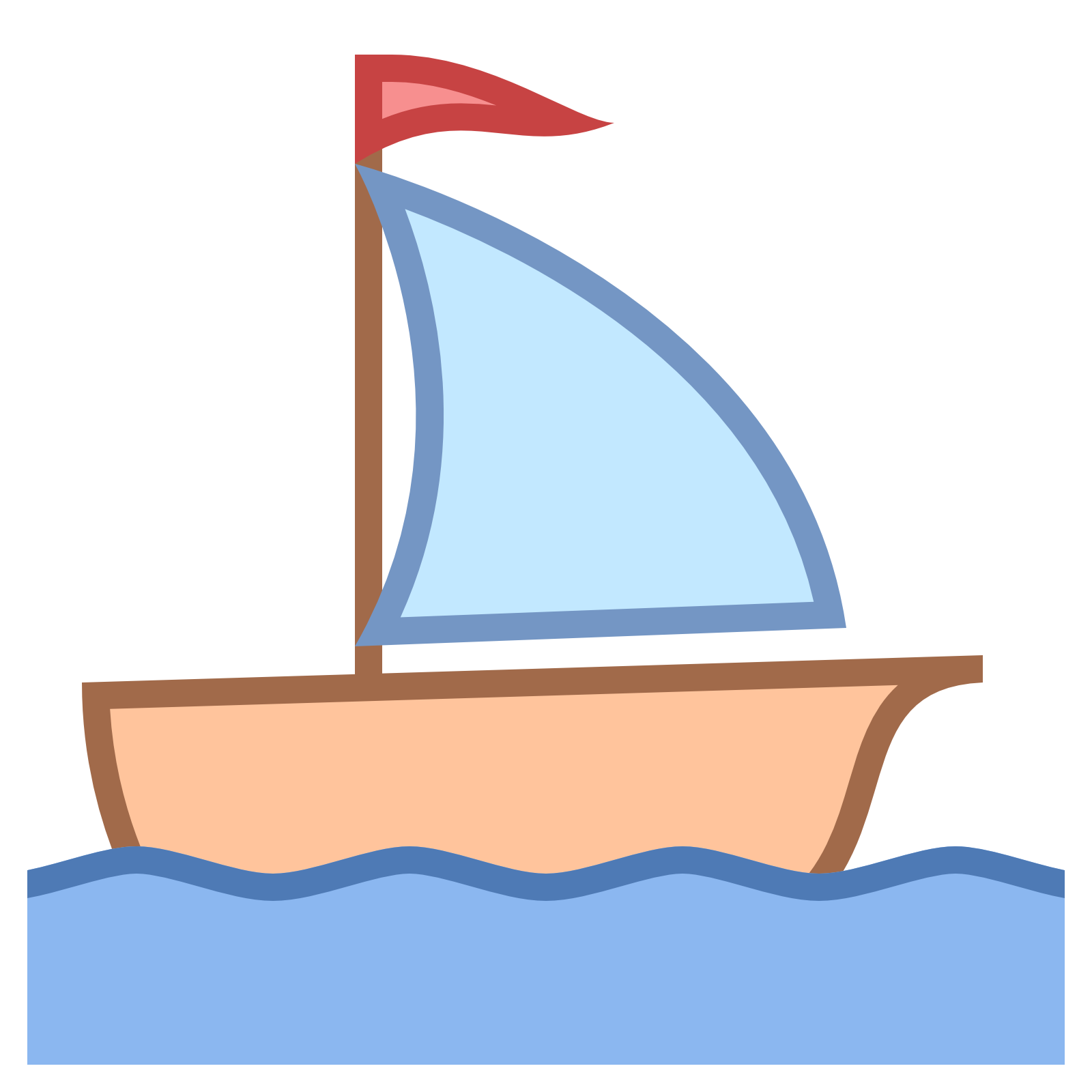 nautical clipart little sailboat