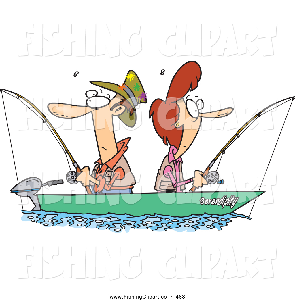 fishing clipart couple