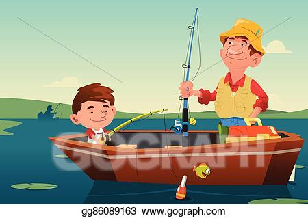 fishing clipart dad fishing