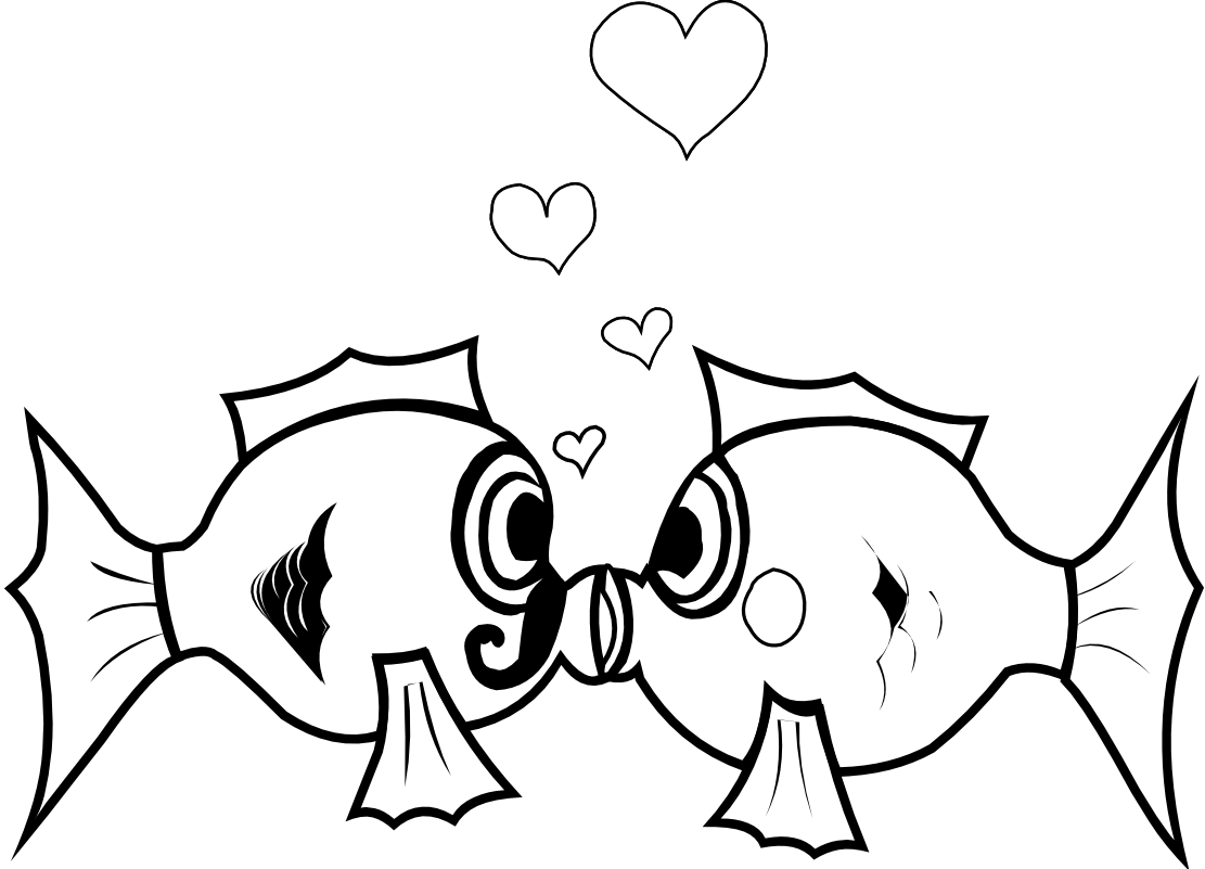 kiss clipart cute