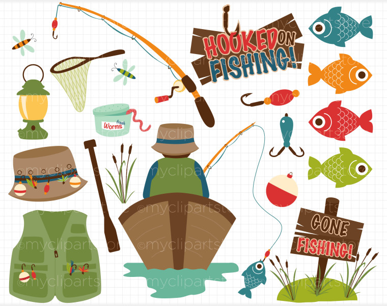 fishing clipart item