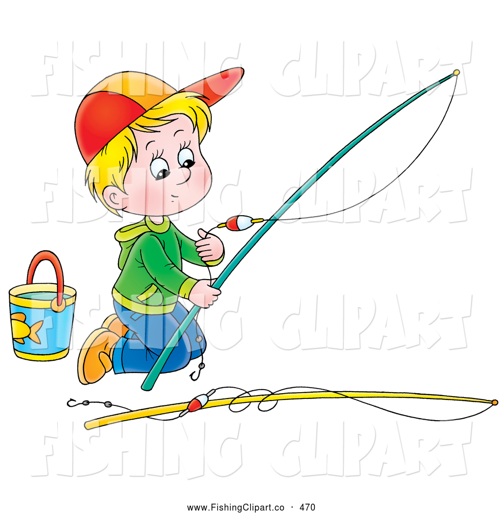 fishing clipart little boy