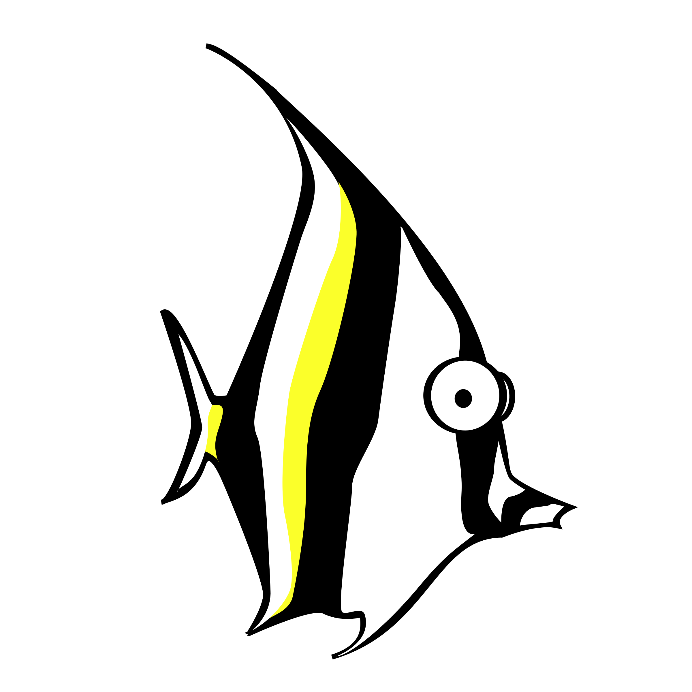 Fishing clipart logo. Angelfish big fish pencil