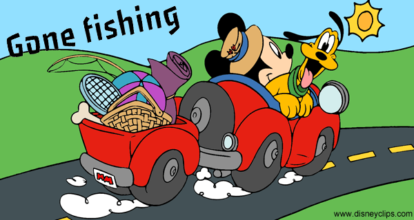 Fishing clipart mickey mouse. And pluto gone is