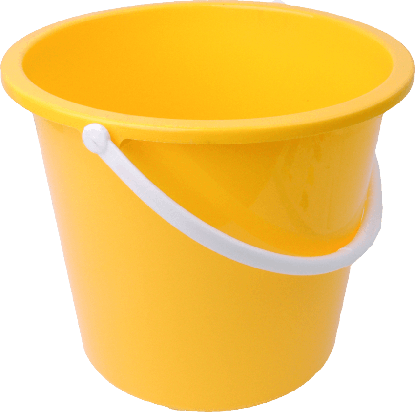 Yellow bucket png free. Fishing clipart pail