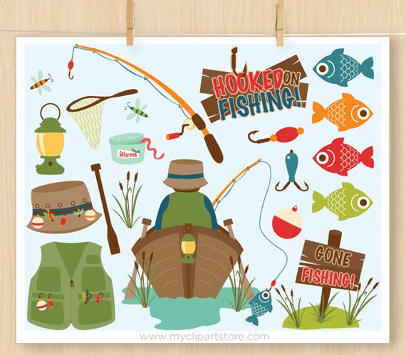 fishing clipart thanksgiving