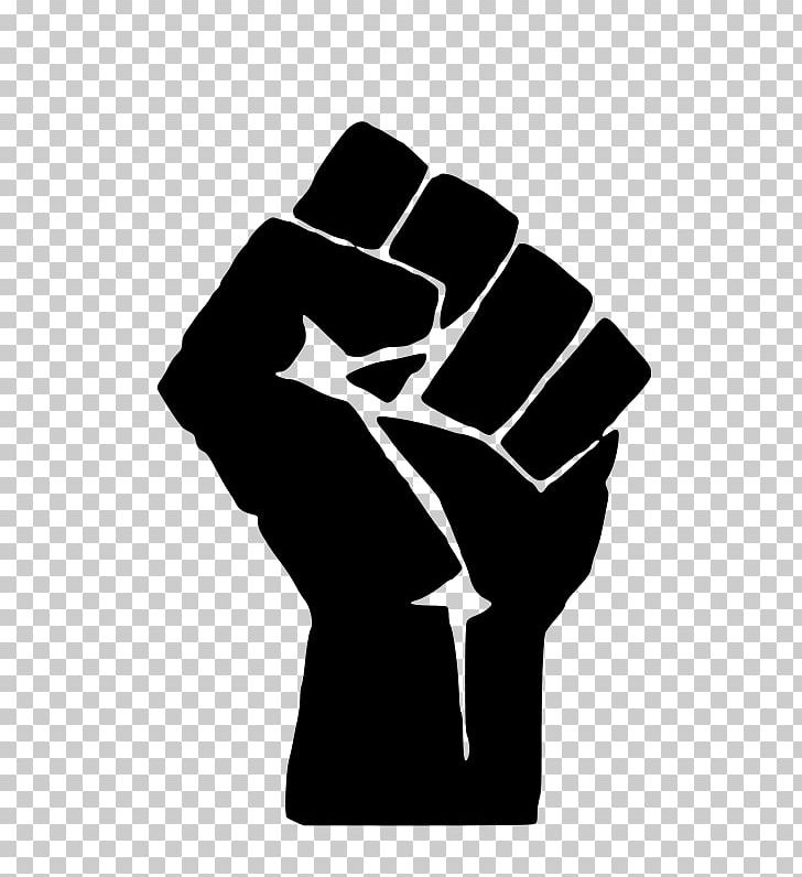 Fist clipart african american. Black power raised panther