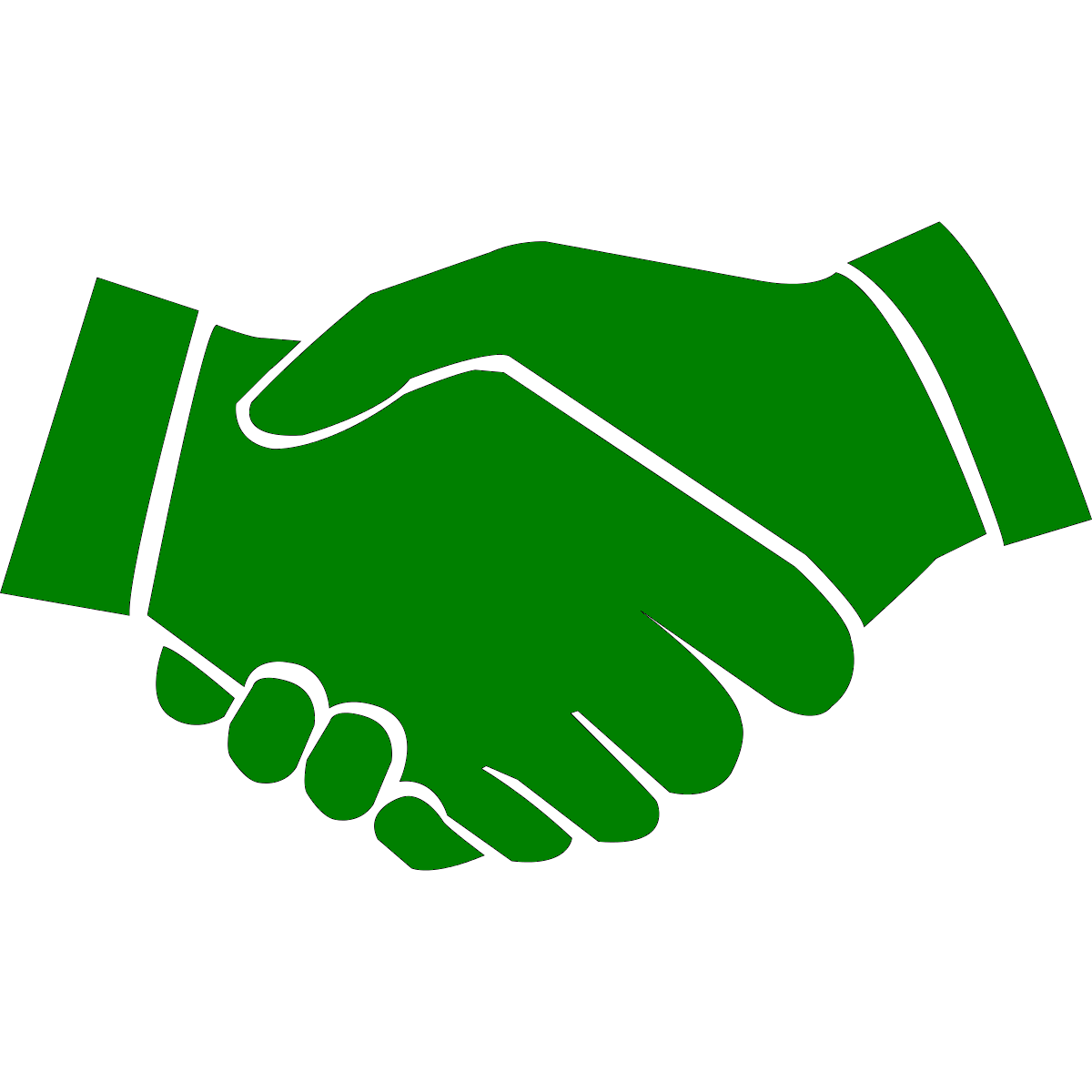 Our affiliates allies united. Handshake clipart green