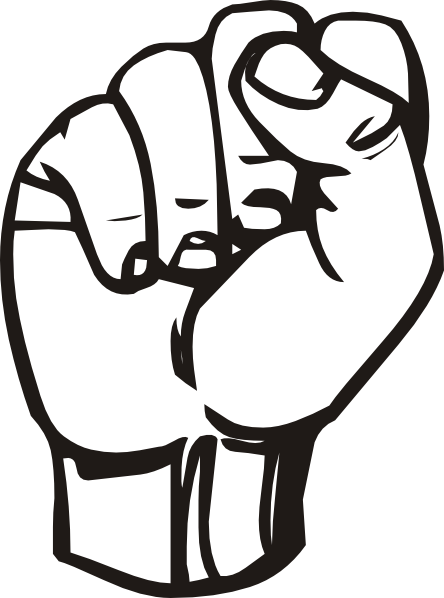 fist clipart animated