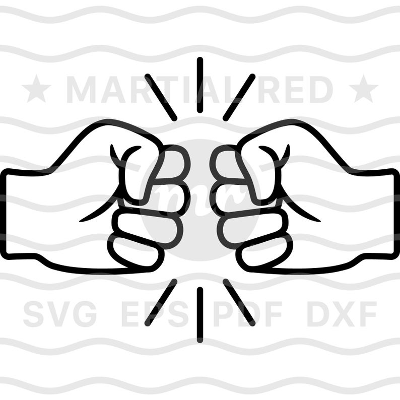Fist clipart pdf. Bump svg bro power