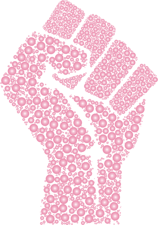fist clipart pink