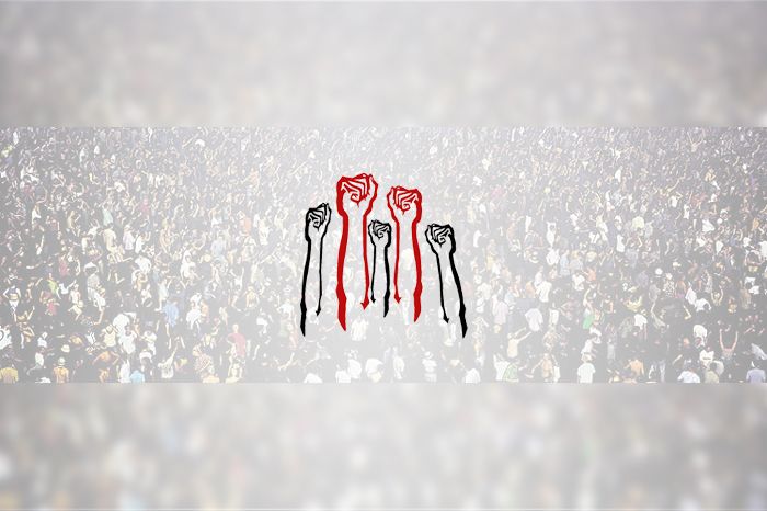 Raised raise hands fists. Fist clipart revolt