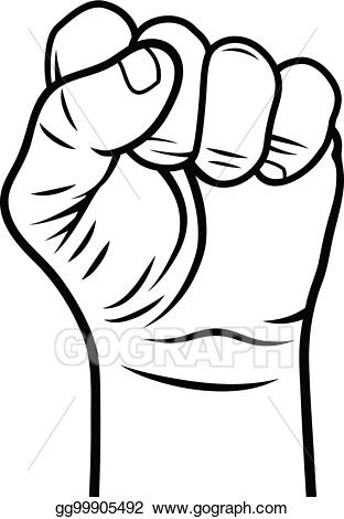 Eps vector hand stock. Fist clipart revolt