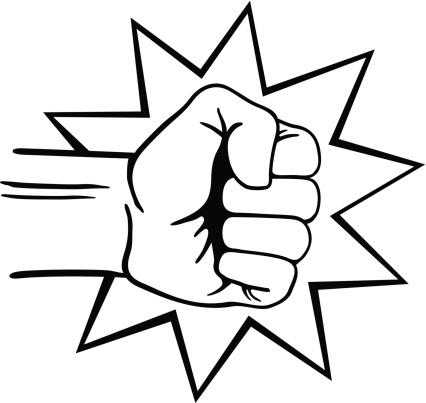 fist clipart side