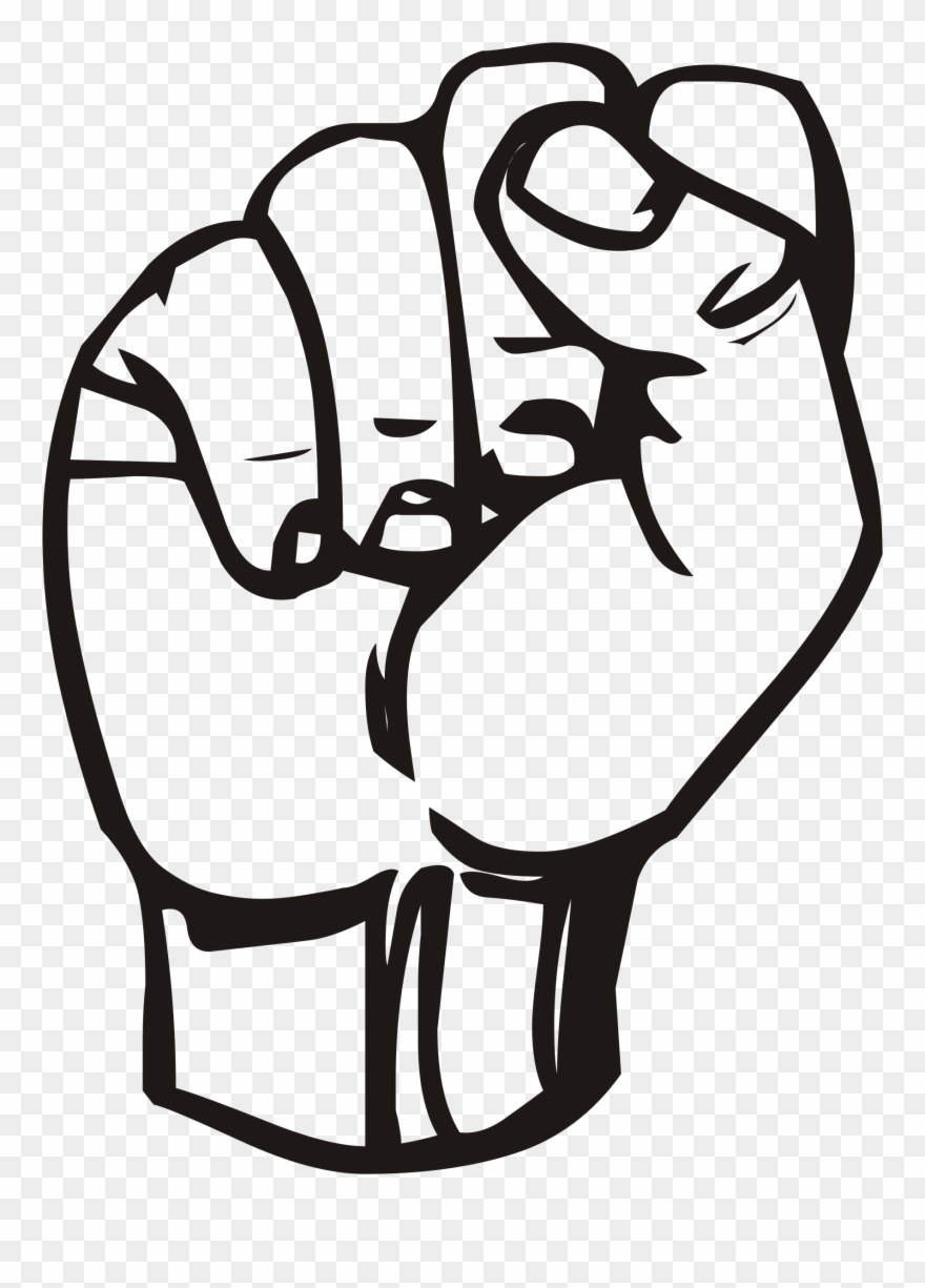 fist clipart sign language