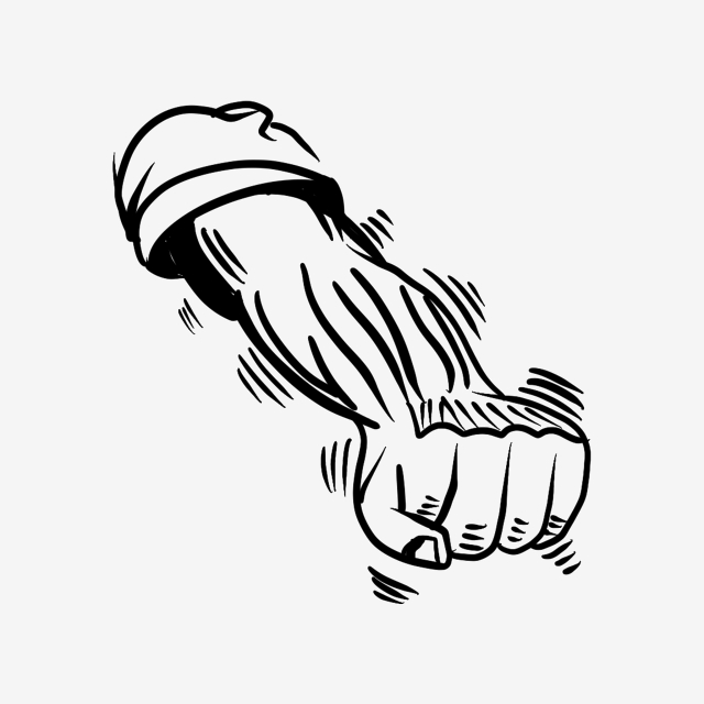 fist clipart simple