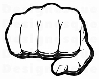 Svg etsy . Fist clipart vector