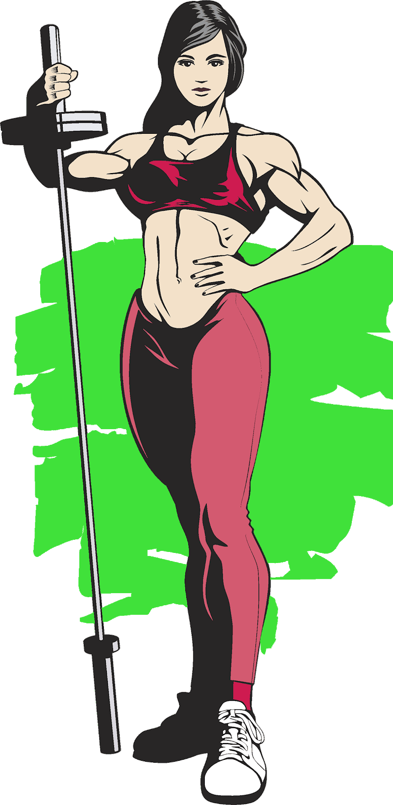 fitness clipart crossfit woman