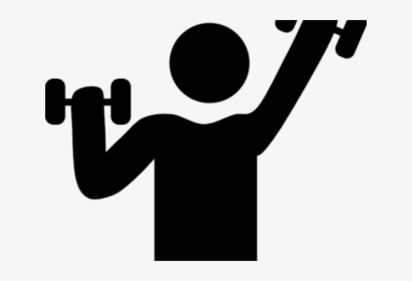 Gym icon free . Fitness clipart exercise science