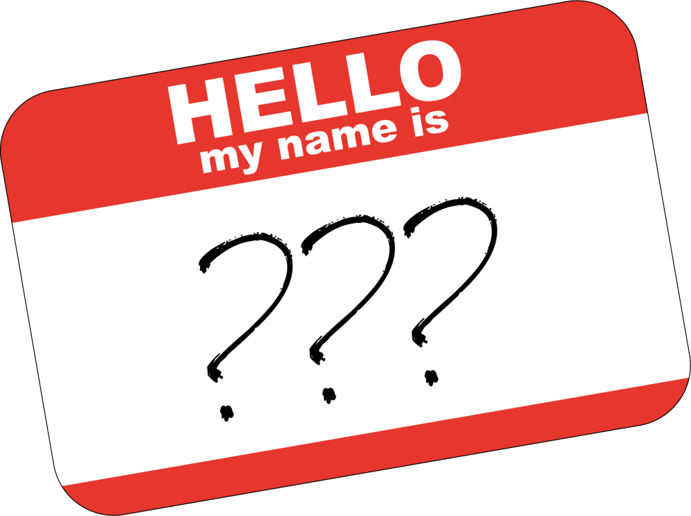 name clipart word