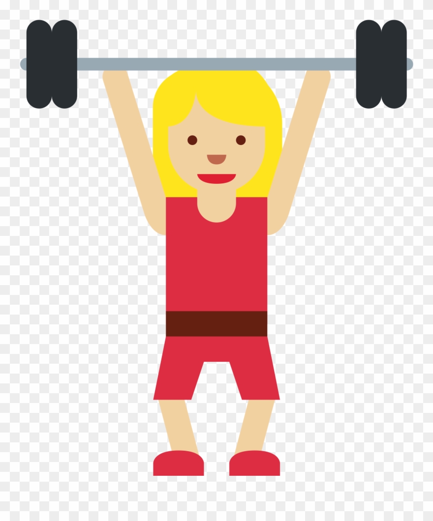 muscle clipart female weightlifter