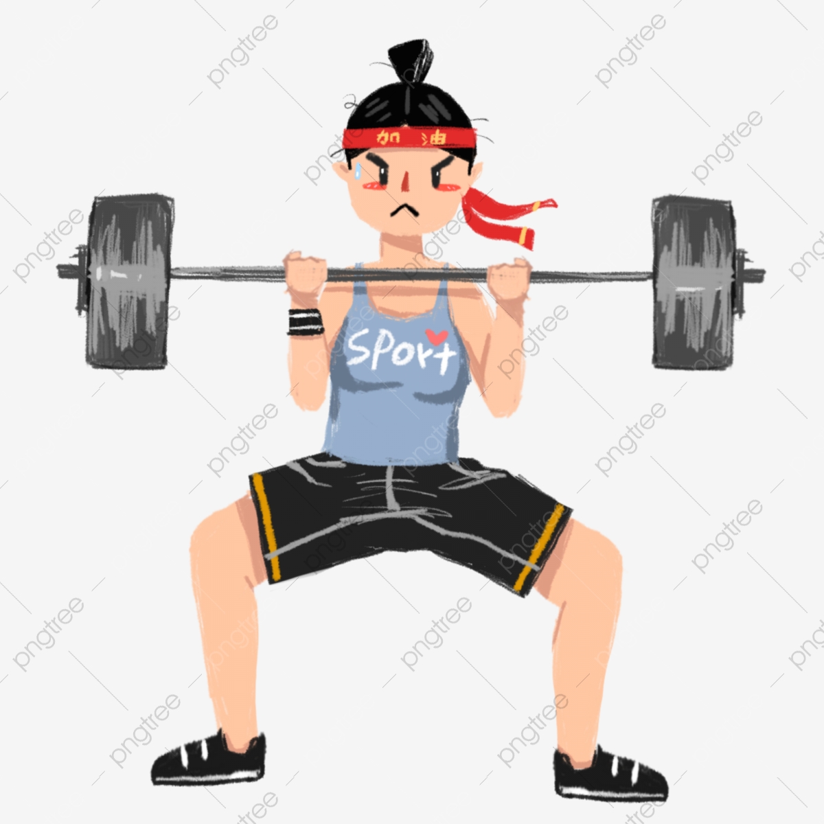 Fitness clipart female weightlifter. Weightlifting woman 