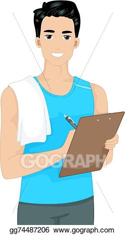 fitness clipart fitness trainer