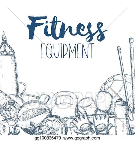 Gym clipart gym accessory. Vector illustration home equipment