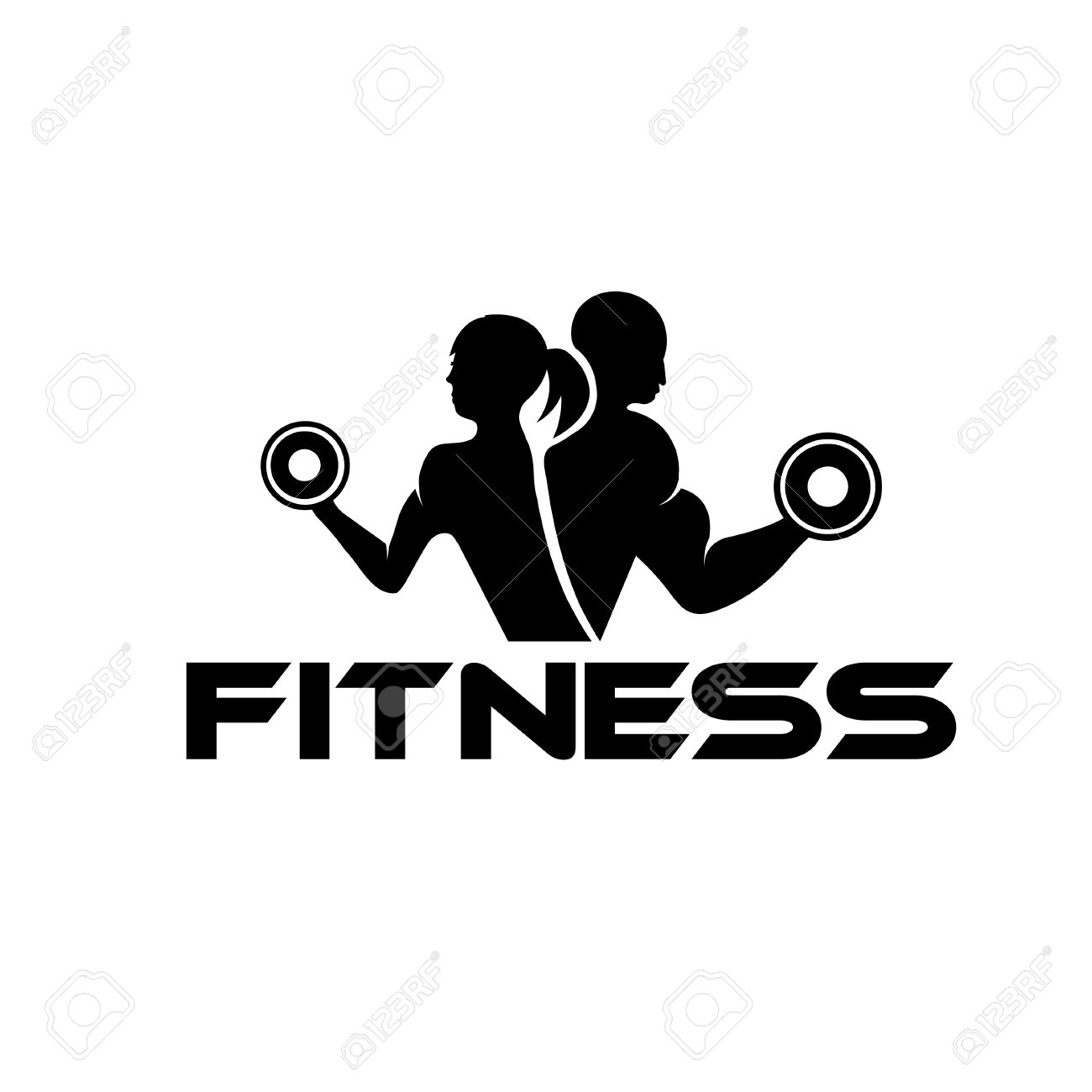 fitness clipart male