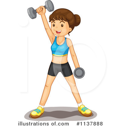 Fitness clipart physical training. Illustration by graphics rf