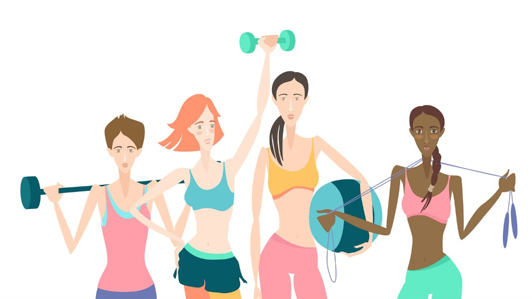 Where are all of. Fitness clipart woman fitness