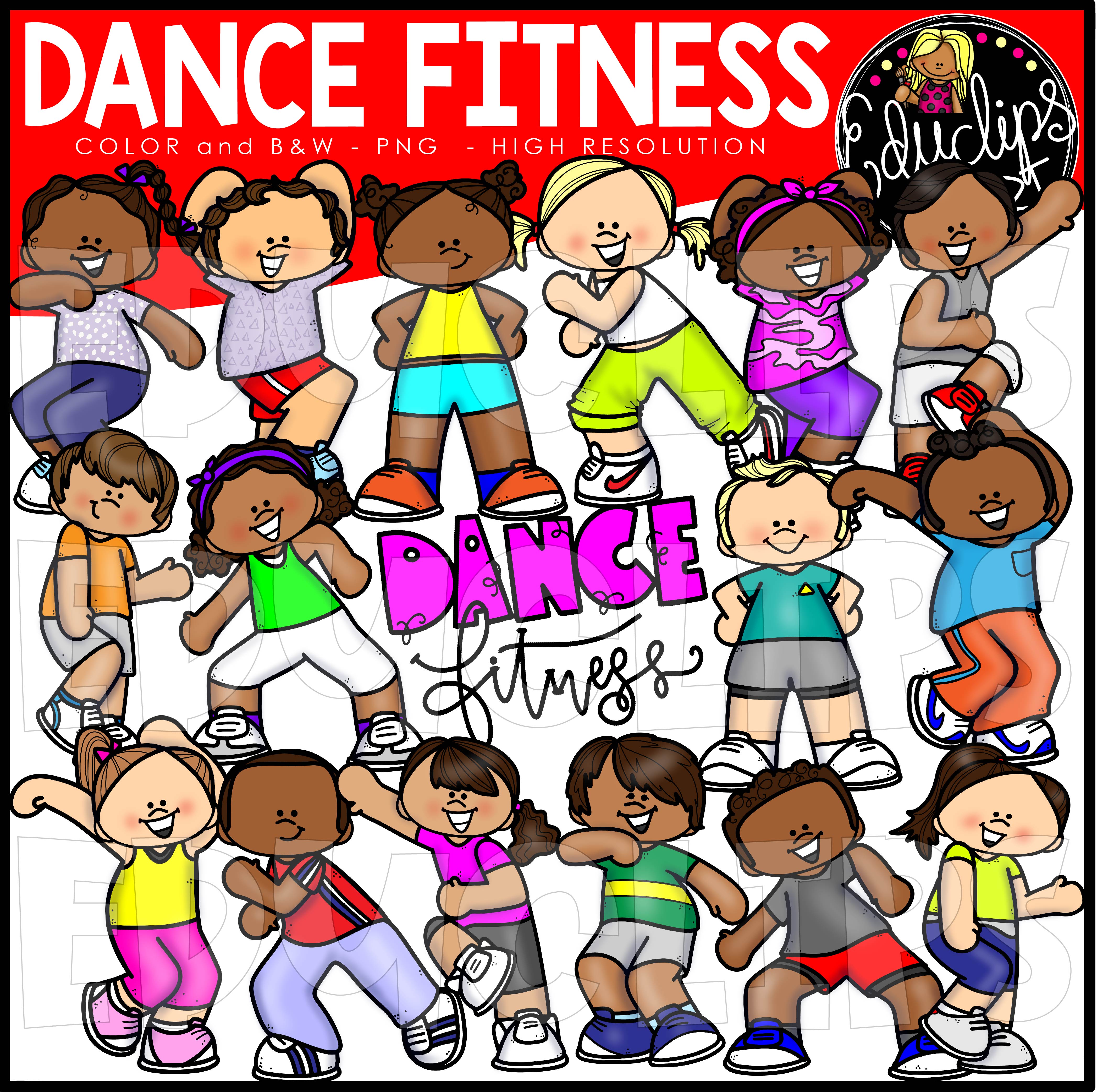 fitness clipart word