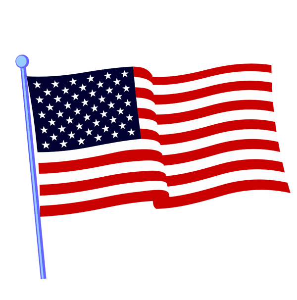 American clip art free. Flag clipart