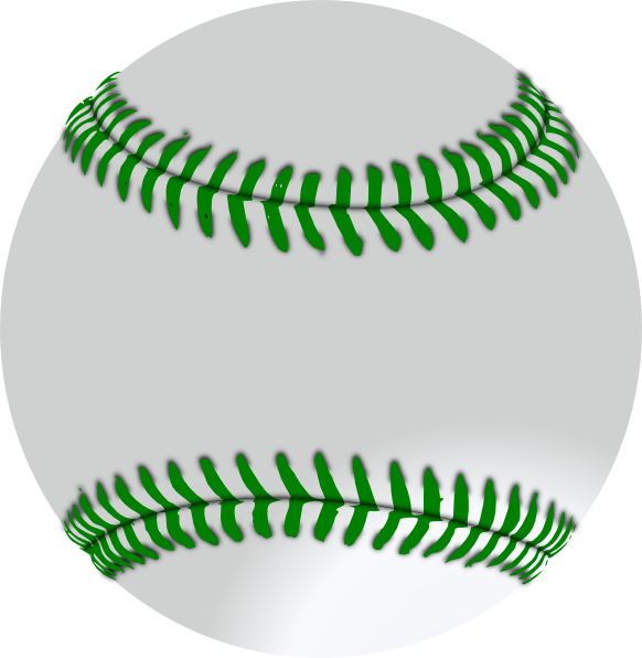 green clipart softball