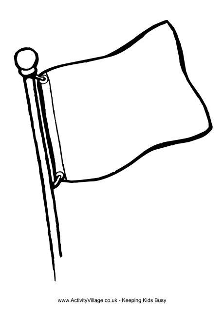 flag clipart blank