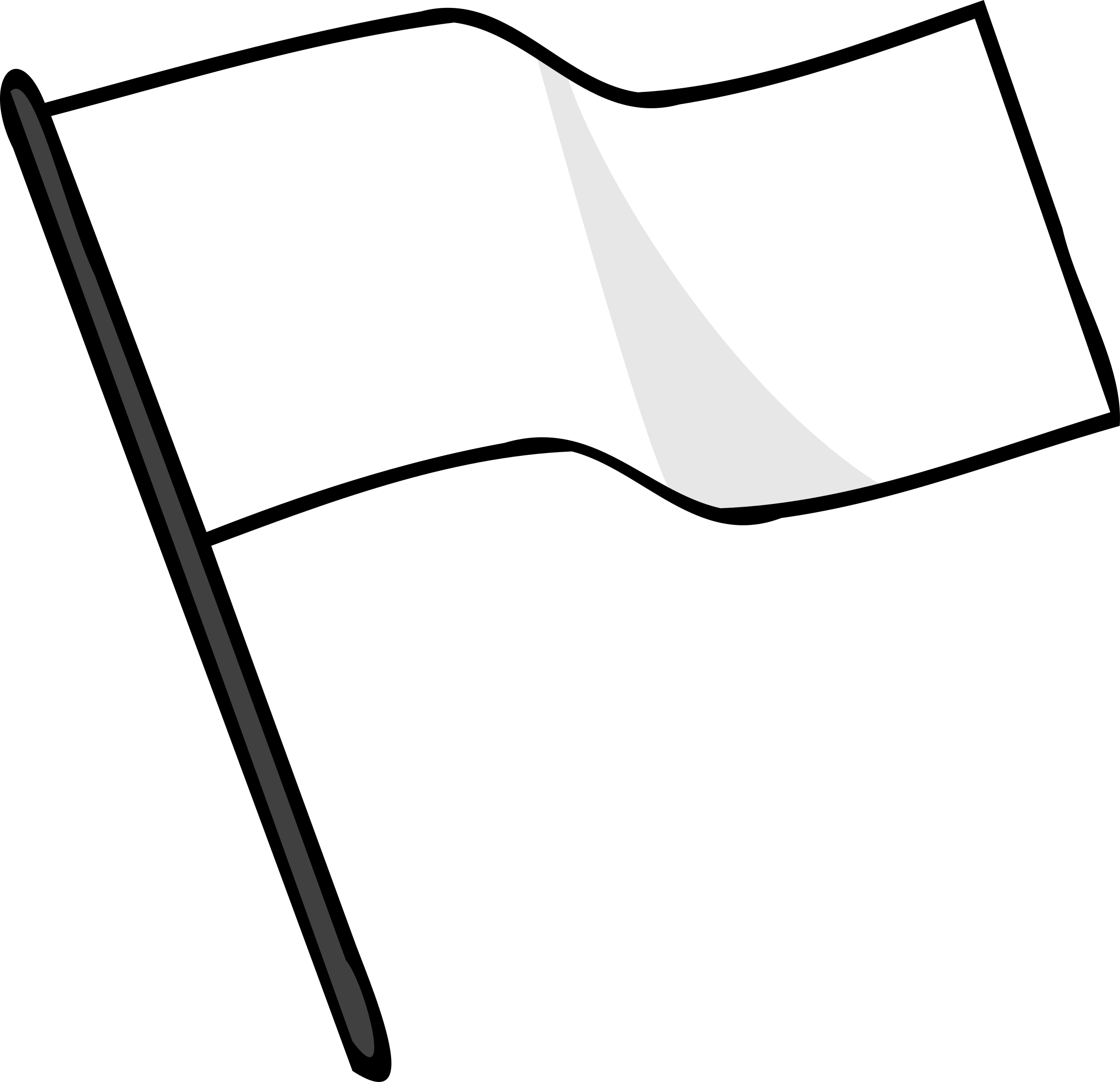 flags clipart black and white