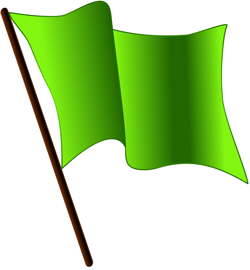 flag clipart green