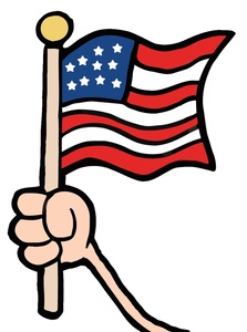 flags clipart person