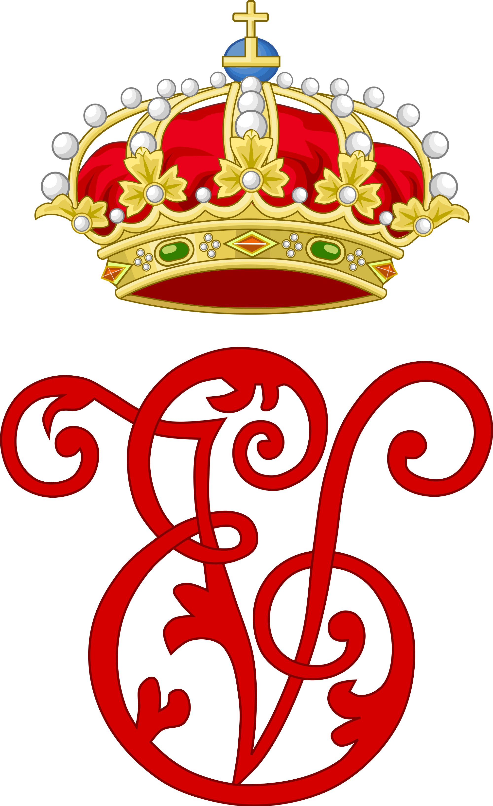 Queen victoria eugenie of. Flag clipart monogram