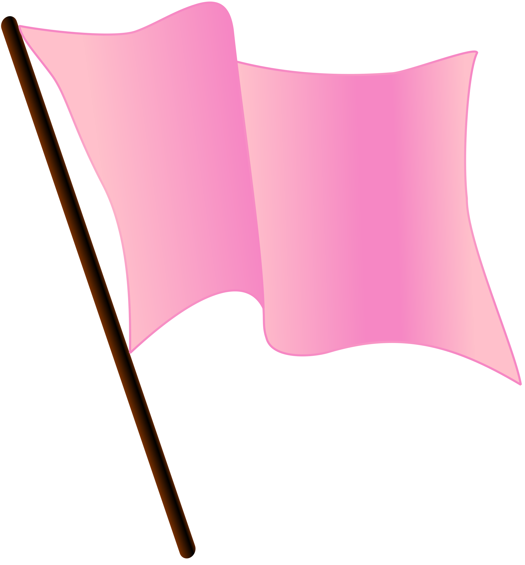 flag clipart pink