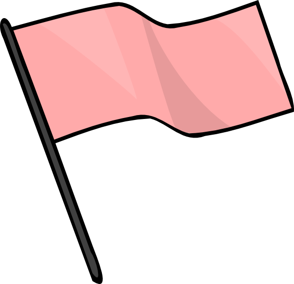 flag clipart pink