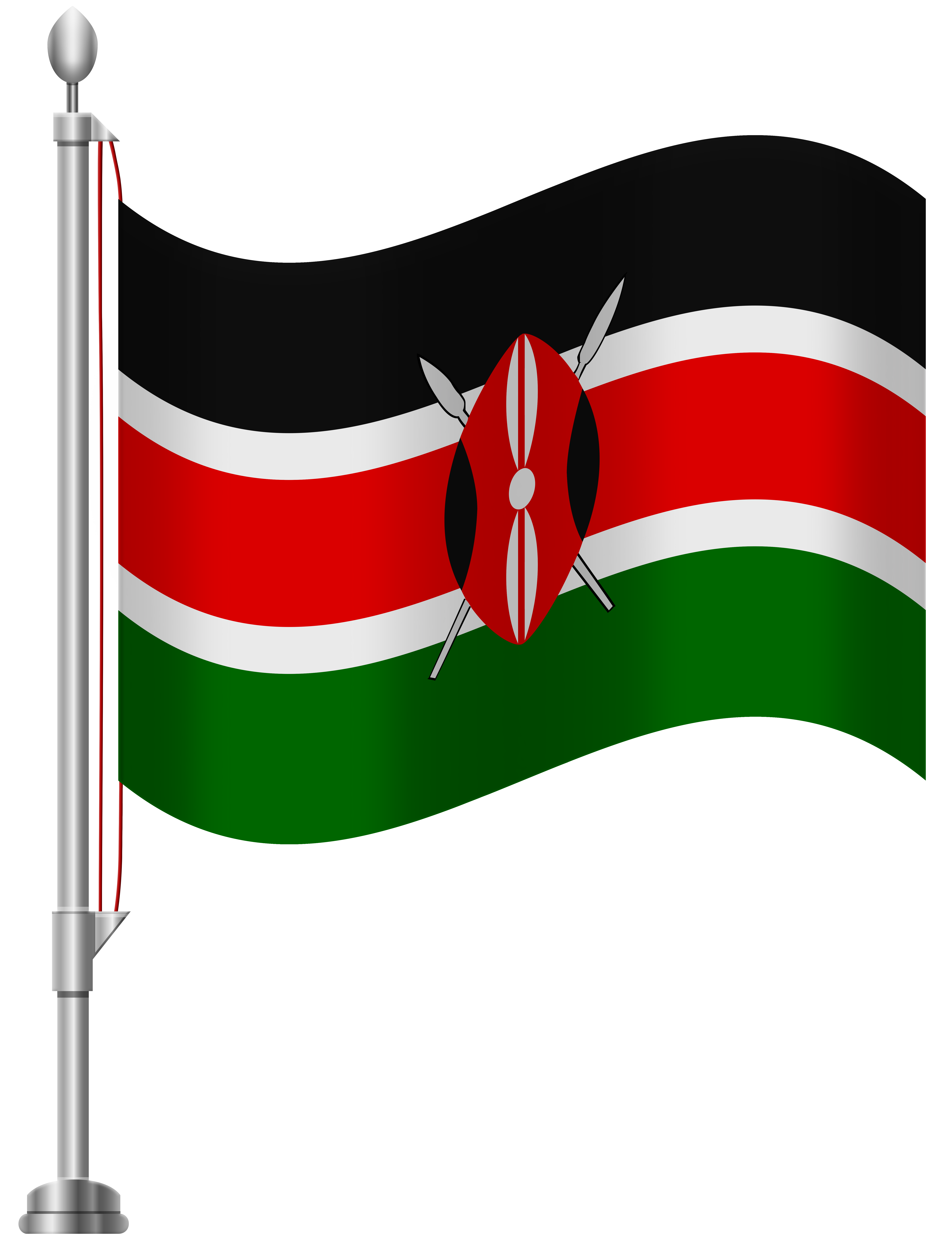 Flag clipart tree. Kenya png clip art