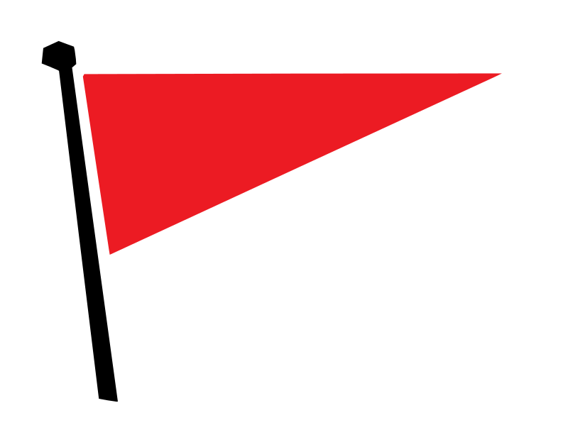flag clipart triangular