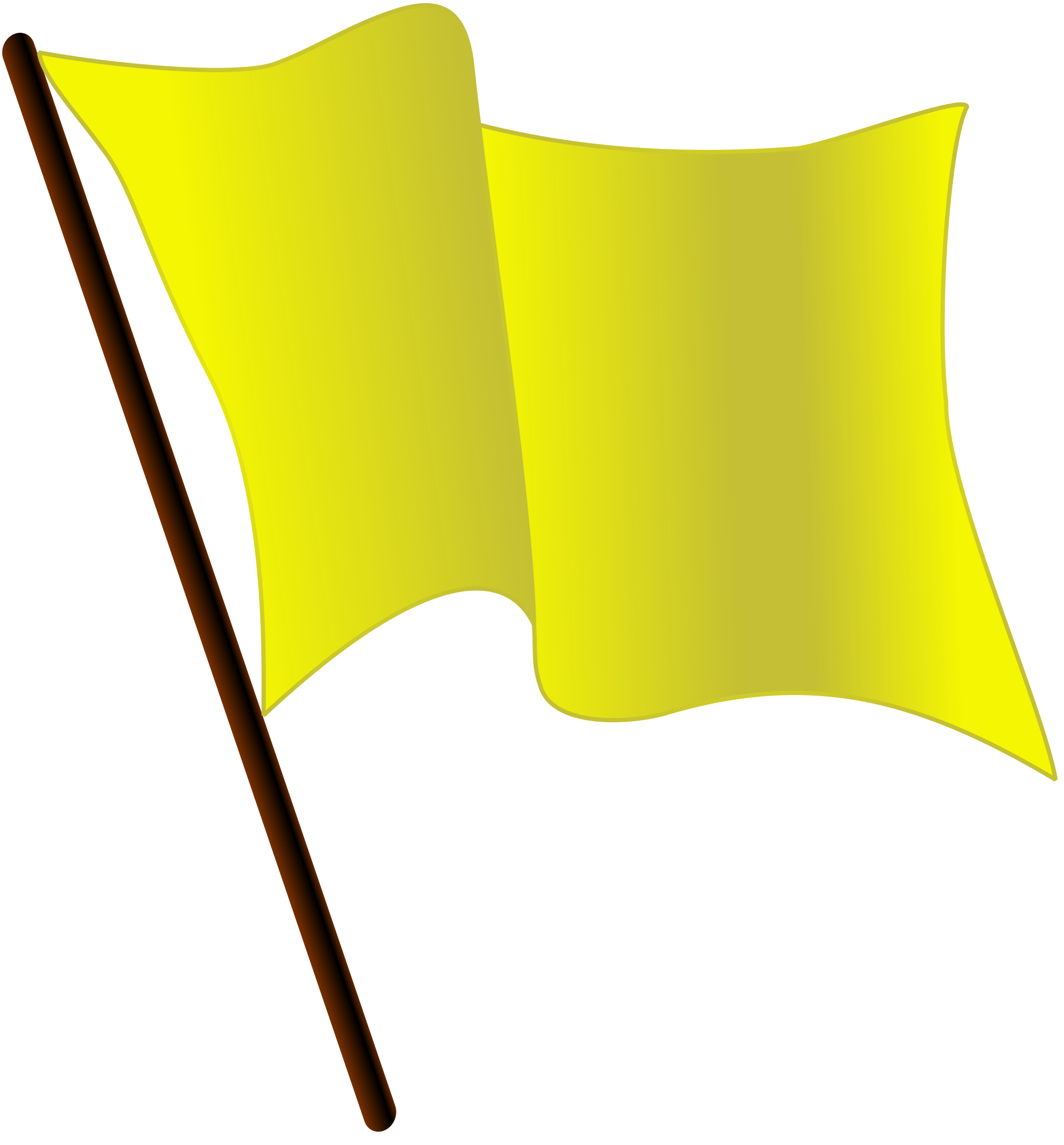 flag clipart yellow