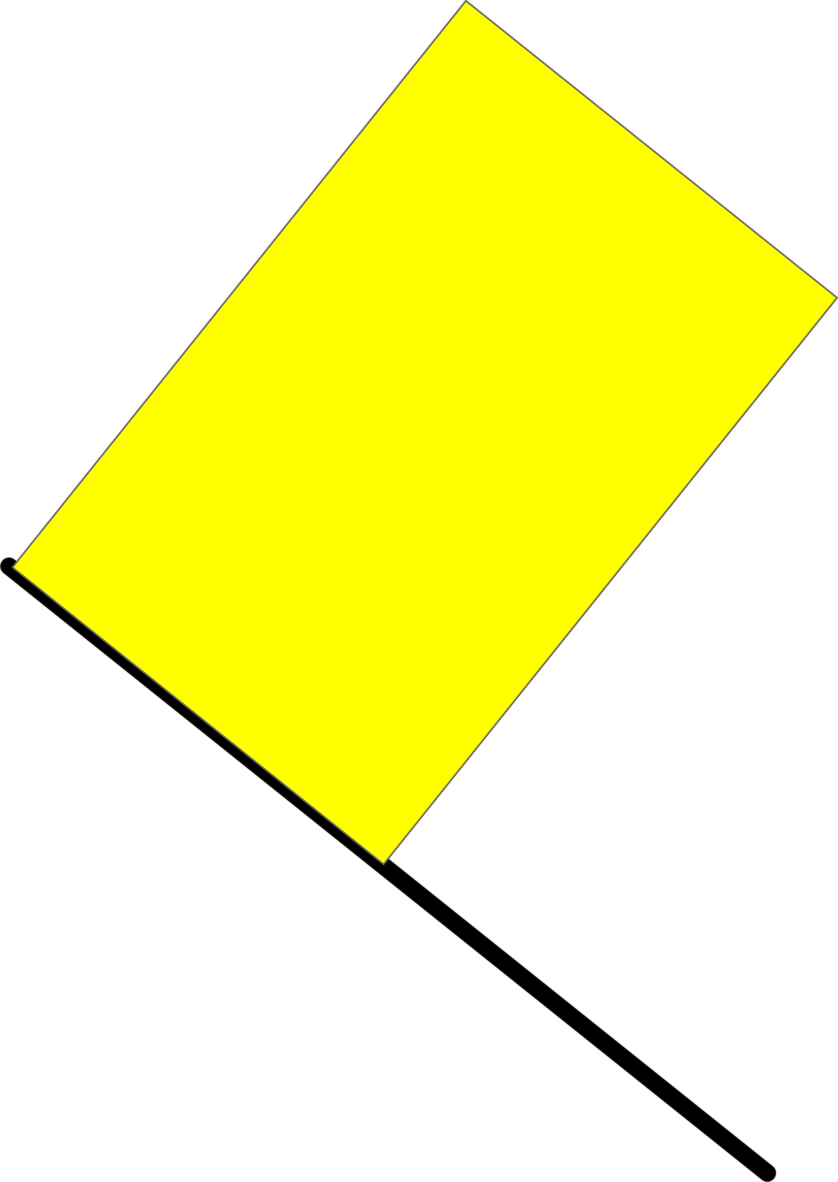 flag clipart yellow