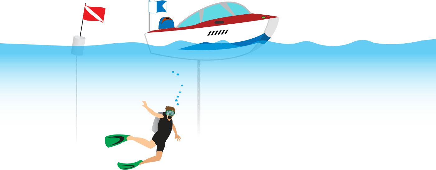 flags clipart diving