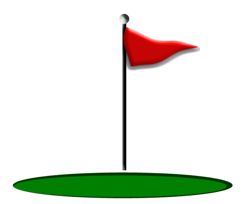 golf clipart flag