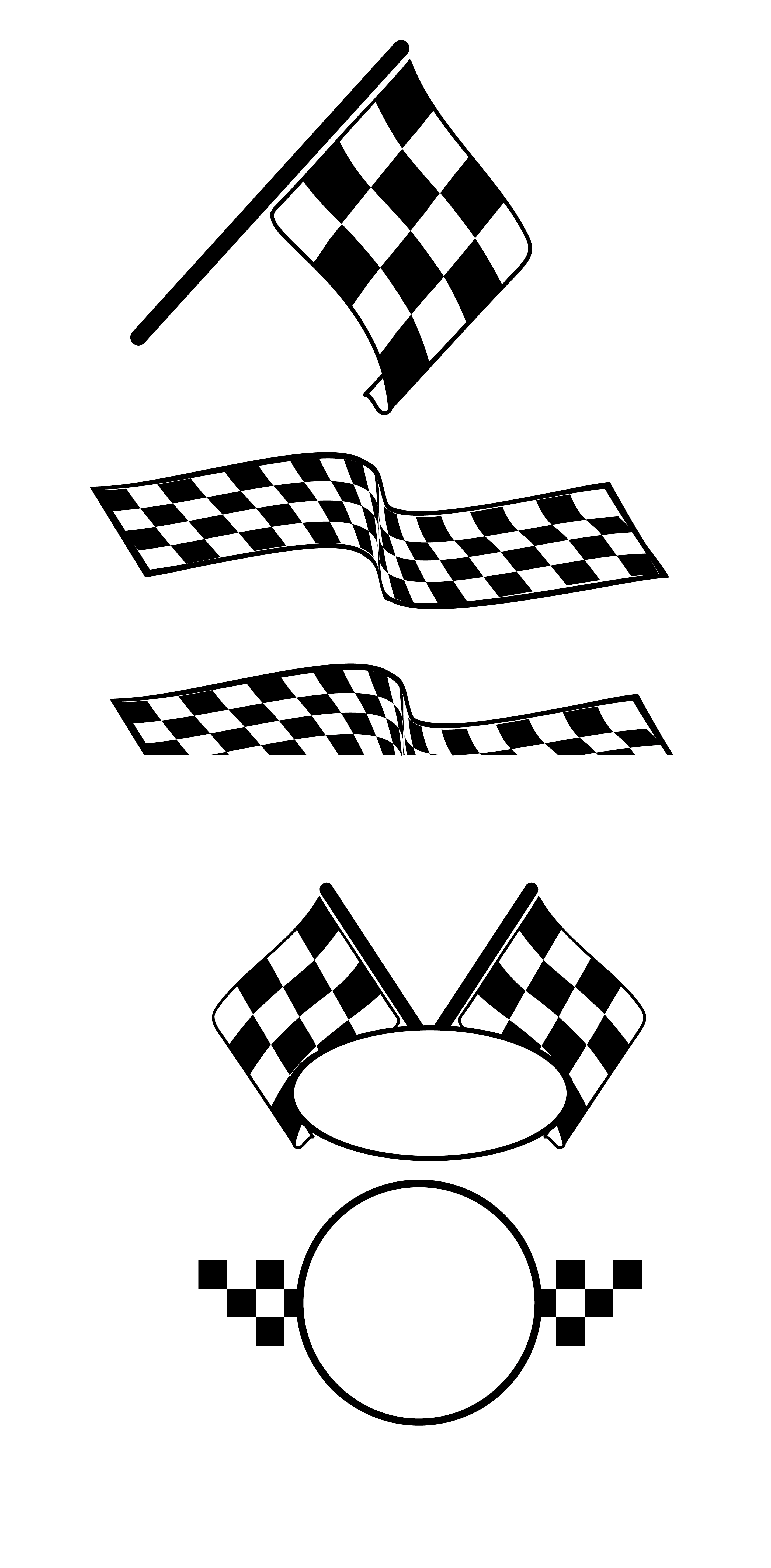 flags clipart race car